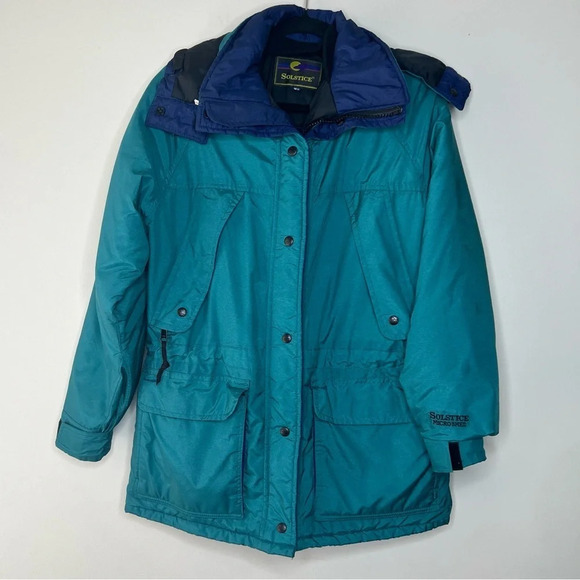 Vintage Solstice Microshed Thermolite Winter Jacket Jewel Tones Coat sz S - Picture 1 of 14